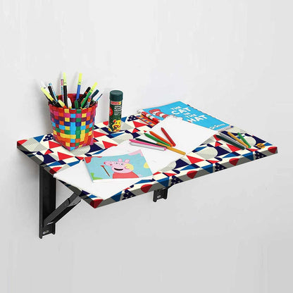 Wall Mounted Table for WFH - Retro Geometric Nutcase