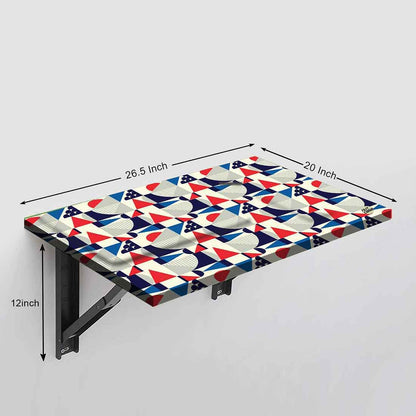 Wall Mounted Table for WFH - Retro Geometric Nutcase