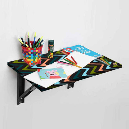 Wall Mounted Small Study Table -  Zig Zag Nutcase