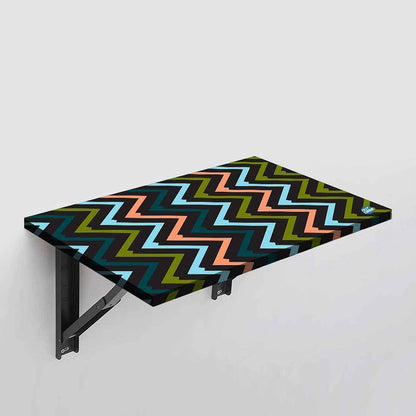 Wall Mounted Small Study Table -  Zig Zag Nutcase