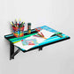 Foldable Study Table Wall Mounted - Neon Lines Nutcase