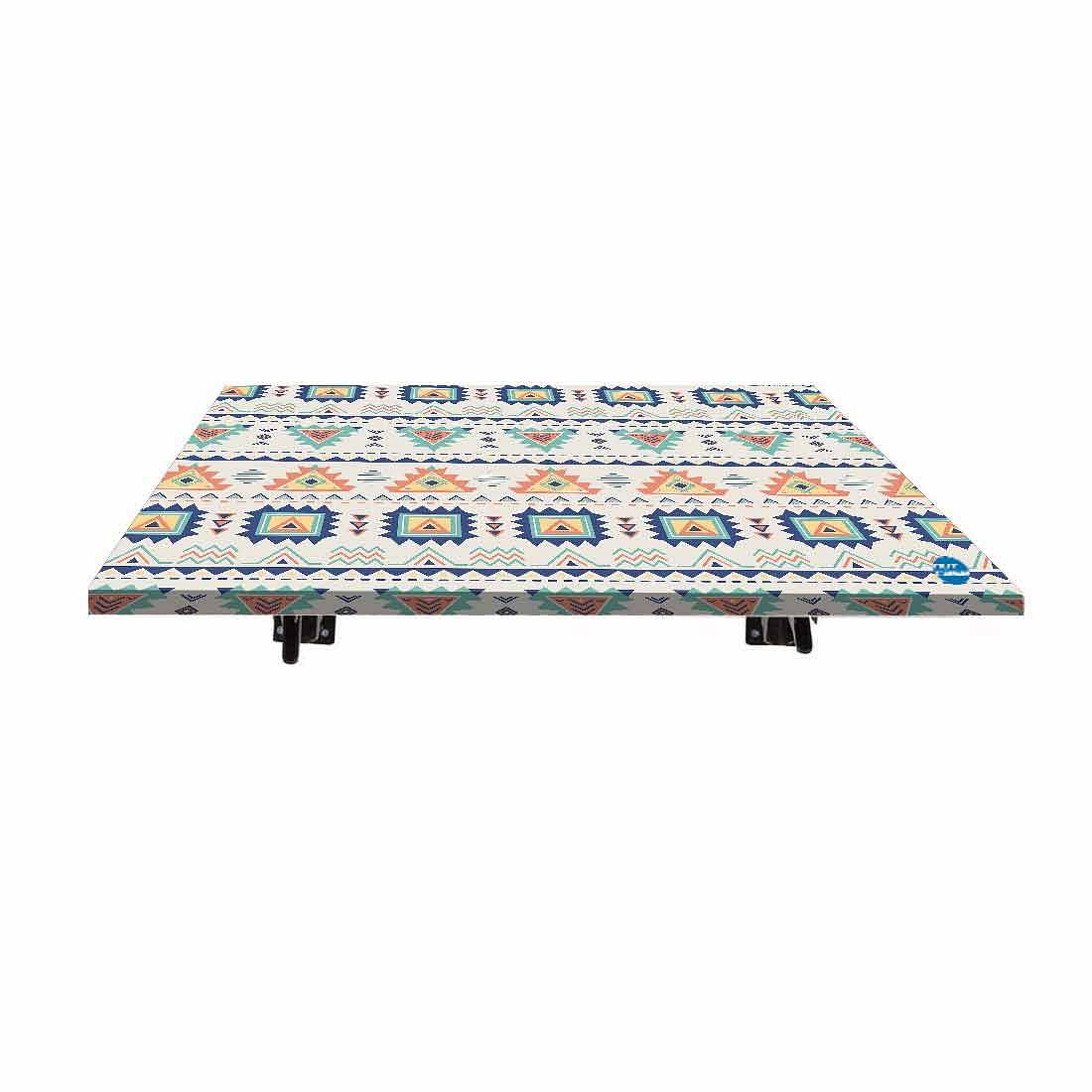 Wall Mounted Folding Study Table -  Aztec Pastel Nutcase