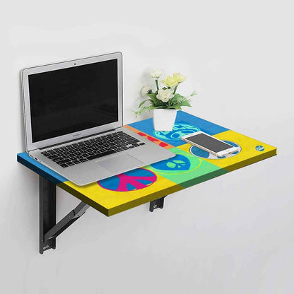 Wall Mounted Foldable Study Table -  Quirky Peace Nutcase