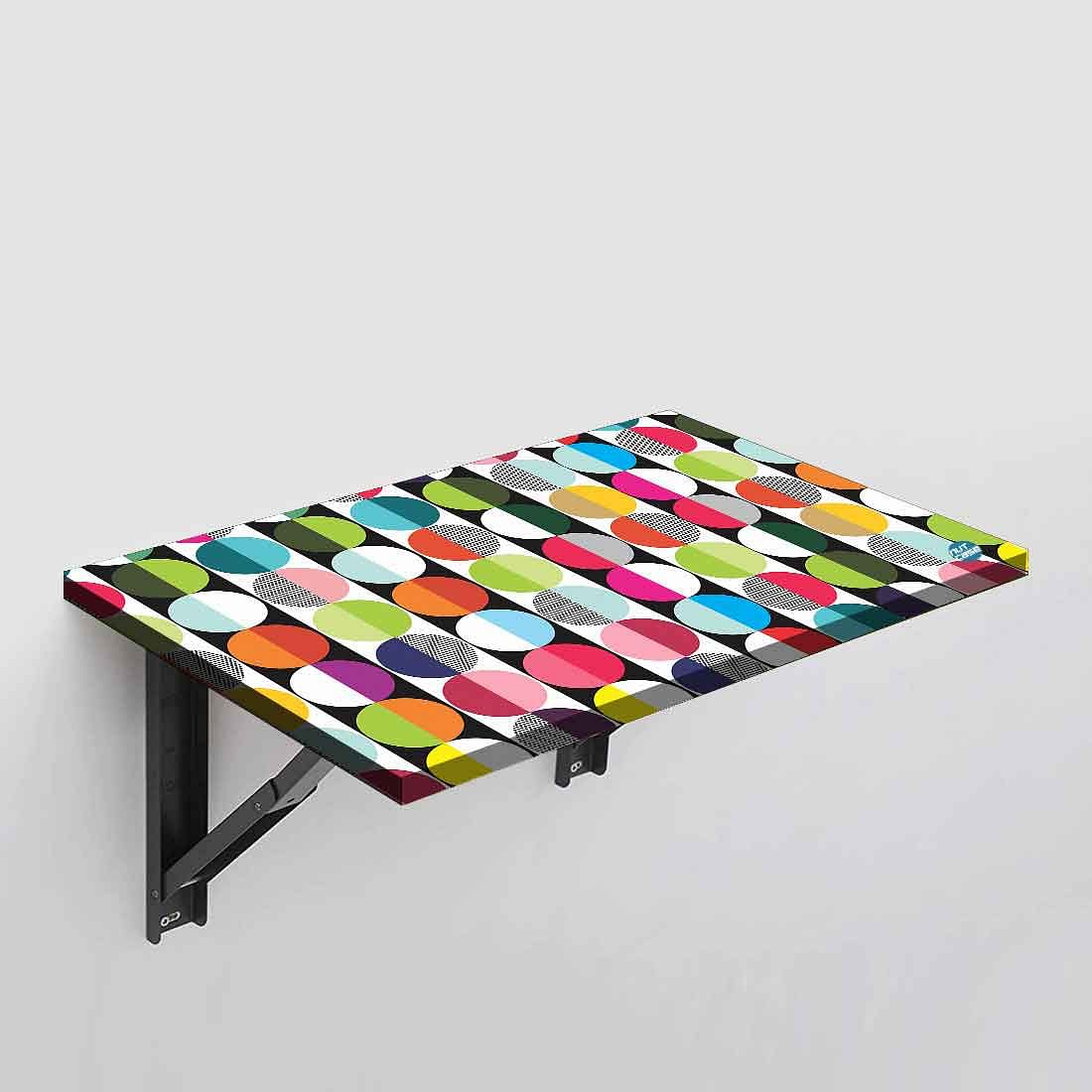 Foldable Study Table Wall Mounted -  Retro  Design Nutcase