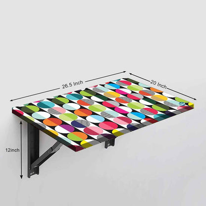 Foldable Study Table Wall Mounted -  Retro  Design Nutcase