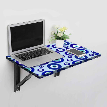 Designer Wall Mounted Foldable Study Table for Kids - Evil Eye Protector Nutcase