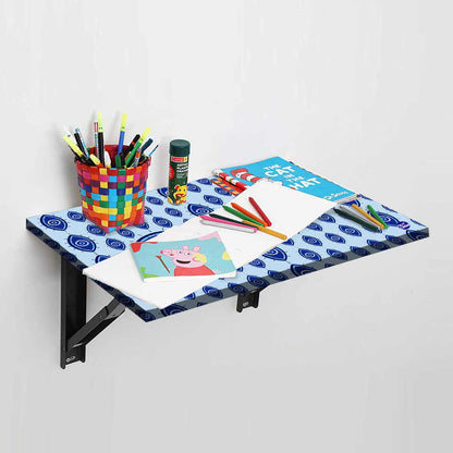 Designer Wall Mounted Foldable Study Table for Kids - Evil Eye Protector Nutcase