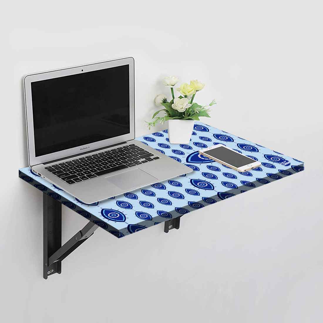 Designer Wall Mounted Foldable Study Table for Kids - Evil Eye Protector Nutcase