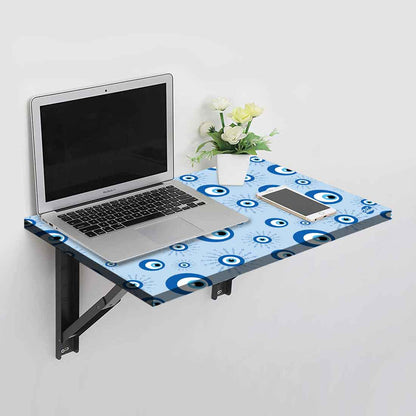 Designer Wall Mounted Foldable Study Table for Kids - Evil Eye Protector Nutcase