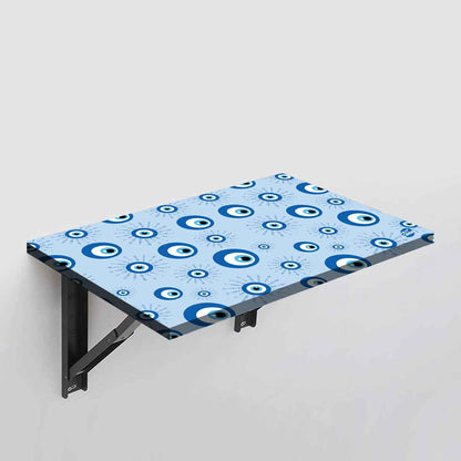 Designer Wall Mounted Foldable Study Table for Kids - Evil Eye Protector Nutcase