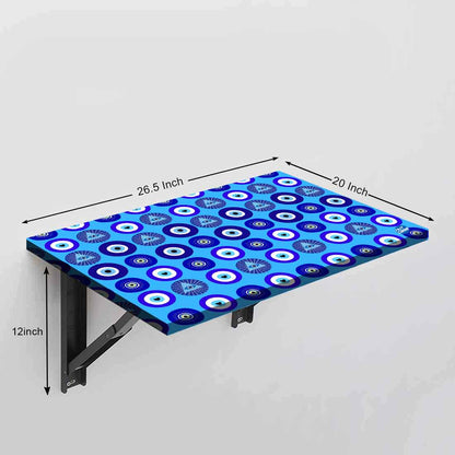 Modern Wall Mounted Foldable Study Table for Children - Evil Eye Protector Nutcase