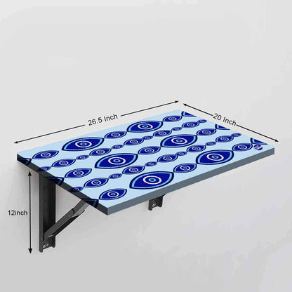 Modern Wall Mounted Foldable Study Table for Children - Evil Eye Protector Nutcase