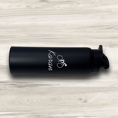 Personalized Engraved Water Bottles With Name Sipper Bottle for Cycling