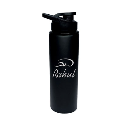 Custom Water Bottle Engraving Name for Sports - Swimming