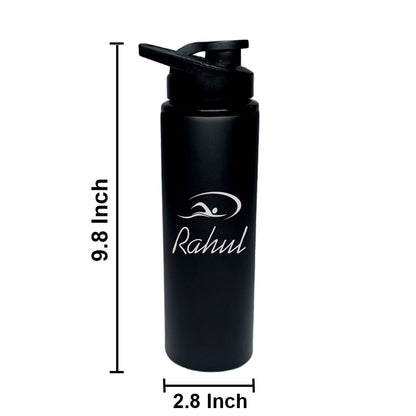 Custom Water Bottle Engraving Name for Sports - Swimming