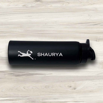 Personalised Stainless Steel Water Sipper Bottle for Fridge and Sports - Tennis Bottles