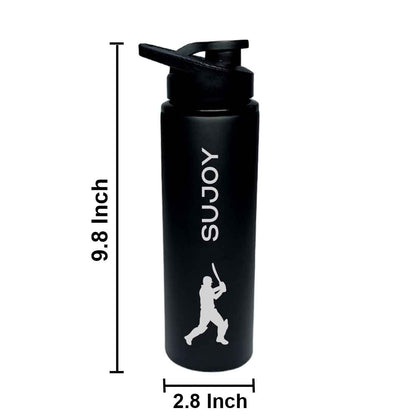 Customized Stainless Steel Bottle With Sipper for School Office Use - Cricket