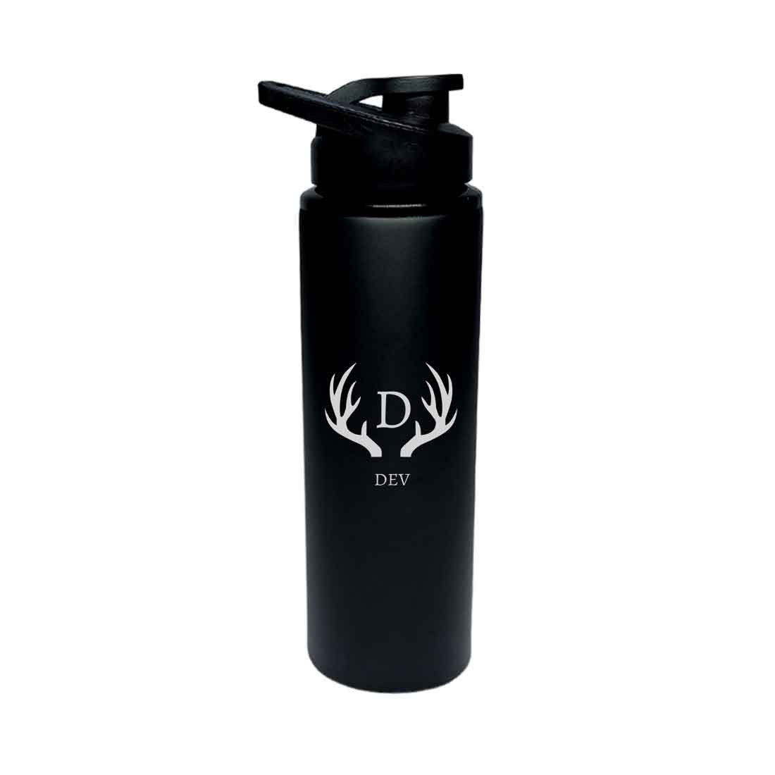 Personalized Sipper Bottles Bottles for School Office Stainless Steel - Monogram