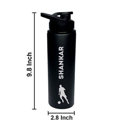 Custom Laser Engraved Steel Water Bottle for Drinking