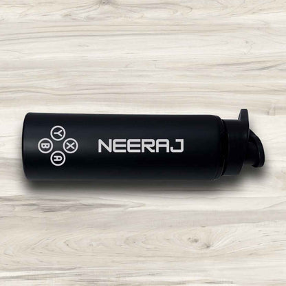 Personalized Stainless Steel Bottle with Engraving  for Kids Teens - Gifts for Video Gamers