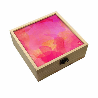 Jewellery Box Makepup Organizer -  Pink Watercolor Nutcase