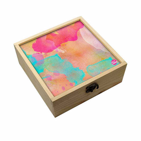 Jewellery Box Makepup Organizer -  Multi Watercolor Nutcase
