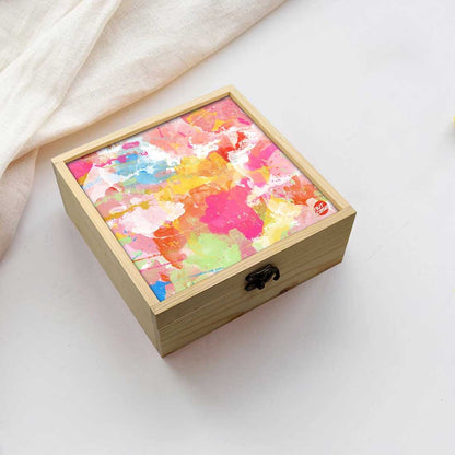 Jewellery Box Makepup Organizer -  Watercolor Shades Nutcase