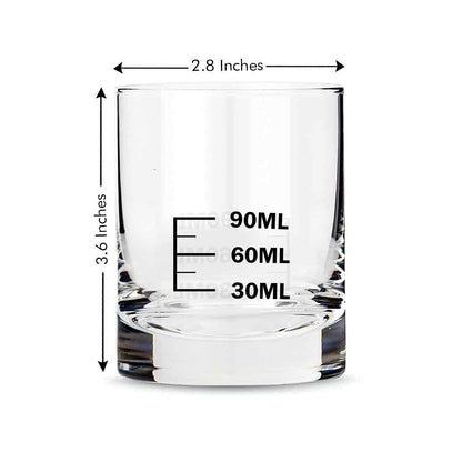 Whiskey Glasses Liquor Glass-  Anniversary Birthday Gift Funny Gifts for Husband Bf - 30ML 60ML 90ML Nutcase