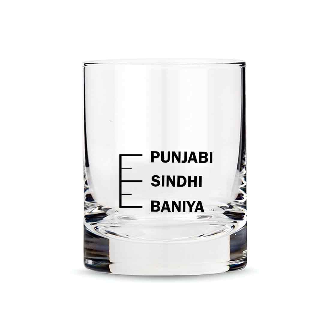 Whiskey Glasses Liquor Glass-  Anniversary Birthday Gift Funny Gifts for Husband Bf - BANIYA SINDHI PANJABI Nutcase
