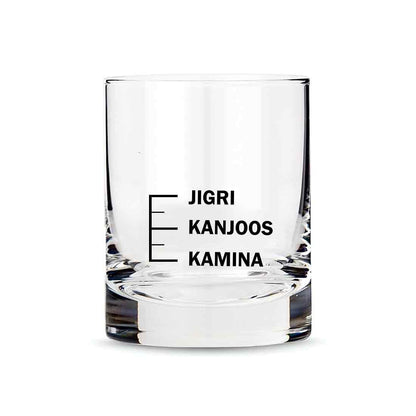 SET OF 8 Whiskey Glasses Liquor Glasses-  - KAMINA KANJOOS JIGRI -with shipping Nutcase
