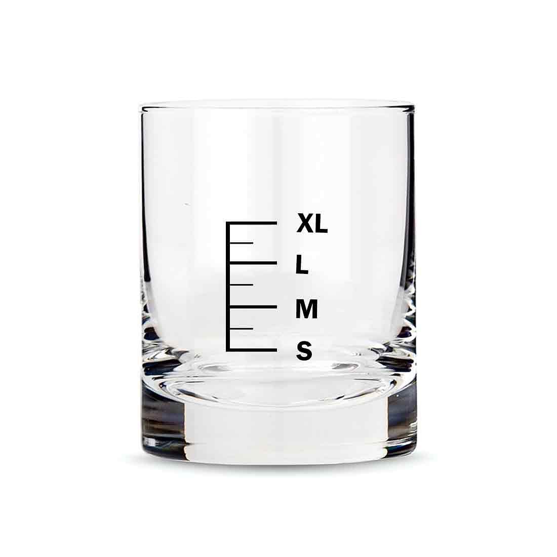 Whiskey Glasses Liquor Glass-  Anniversary Birthday Gift Funny Gifts for Husband Bf - S M L XL Nutcase