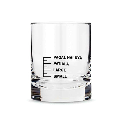 Gift Set for Men Husband Boyfriend with 2 Whiskey Glasses (Pagal Hai Kya)
