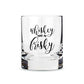 Whiskey Glasses Liquor Glass-  Anniversary Birthday Gift Funny Gifts for Husband Bf - WHISKY MAKE ME FRISKY Nutcase