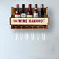 Wall Mounted Wooden Wine Glass Rack Holder for Living Room 5 Bottles 6 Glasses-Hangout Nutcase