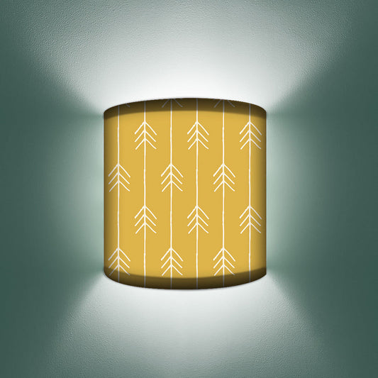 Yellow Wall Lamp Arc Shaped Bedside Lamps Nutcase