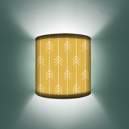 Yellow Wall Lamp Arc Shaped Bedside Lamps Nutcase