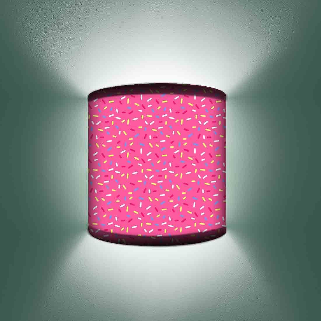Pink Wall Lamp Arc Shaped Bedside Lights Nutcase