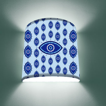 Designer Arc Wall Mounted Lamp Lights Half Shade Bedside - Evil Eye Protector Nutcase