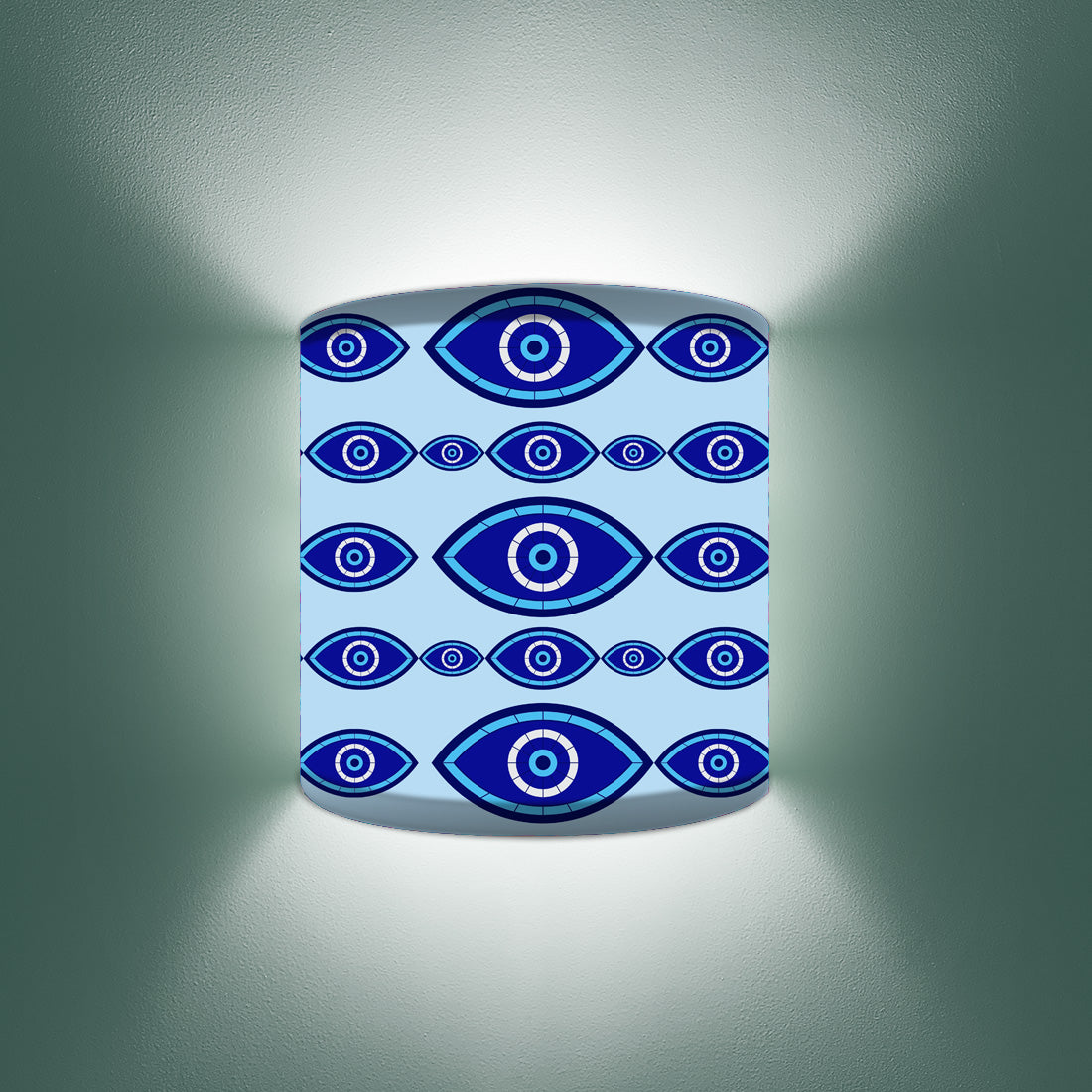 Wall Mount Arc Night Lamp for Living Room Dining Area - Evil Eye Protector Nutcase
