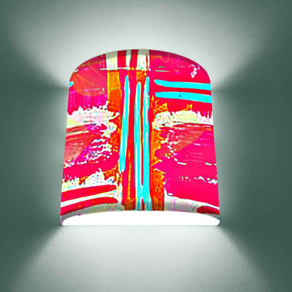 Pink Wall Lamp Arc Shaped Bedside Lamps Nutcase