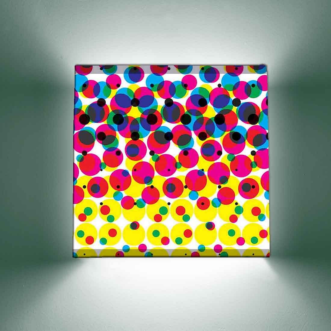 Fancy Square Wall Lamp  -  Colorful Dots Nutcase