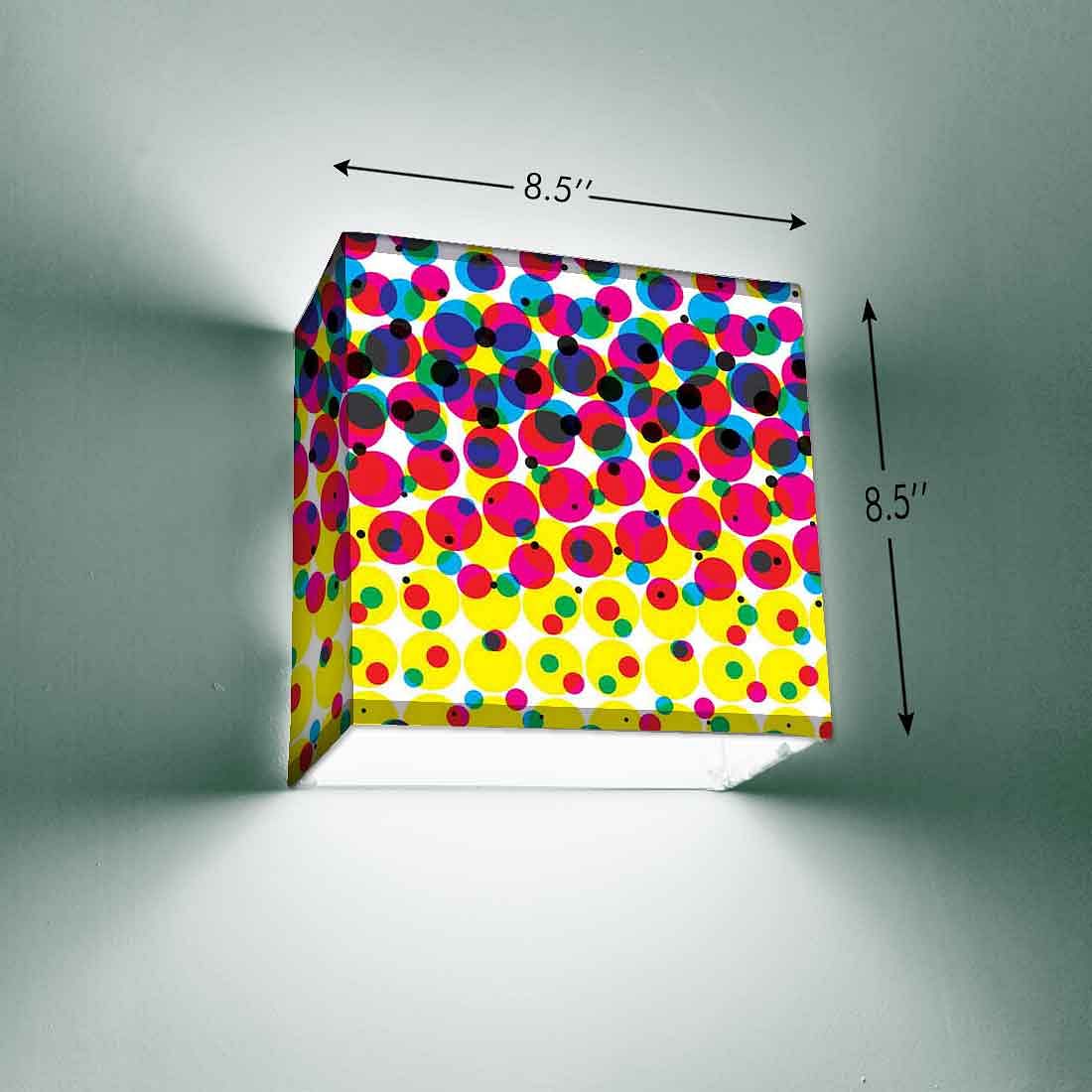 Fancy Square Wall Lamp  -  Colorful Dots Nutcase