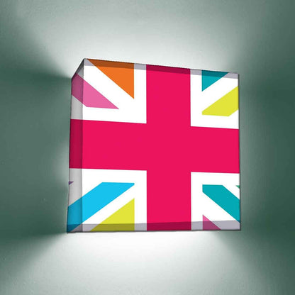 Fancy DrawingRoom Wall Lamp - Multicolor Union Jack British Flag Nutcase