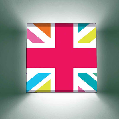 Fancy DrawingRoom Wall Lamp - Multicolor Union Jack British Flag Nutcase