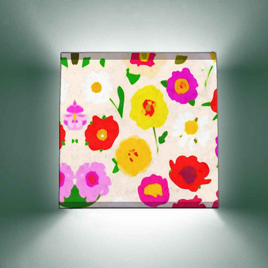 Floral Designer Wall Lamp - Watercolor Flower Nutcase