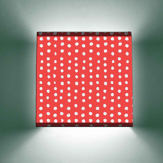 Pink Designer Wall Lamp  -  White Dots Nutcase