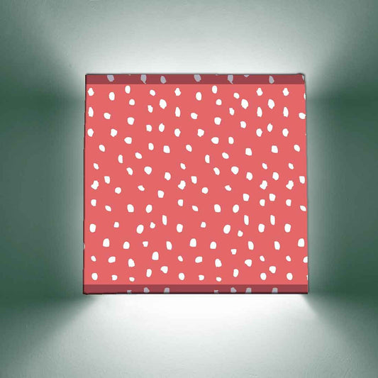 Square Wall Lamp Online  -  White Dots Nutcase