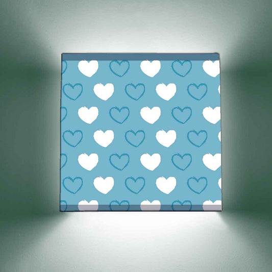 Fancy DrawingRoom Wall Lamp - Blue Hearts Nutcase