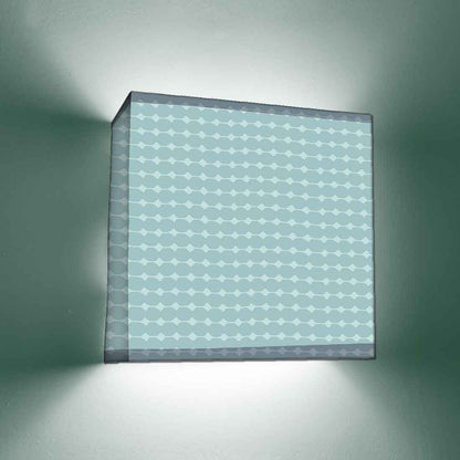 Designer Square Wall Lamp  -  Baby Blue Nutcase