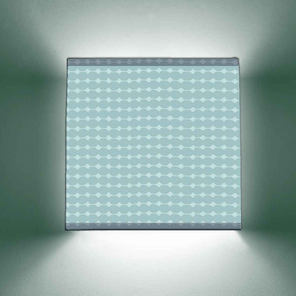 Designer Square Wall Lamp  -  Baby Blue Nutcase